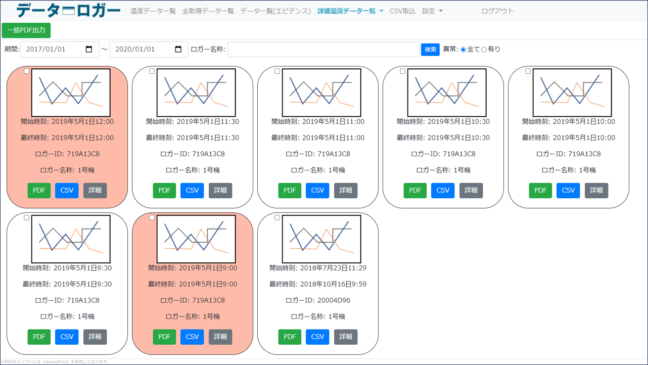 ログラク最新取得データ