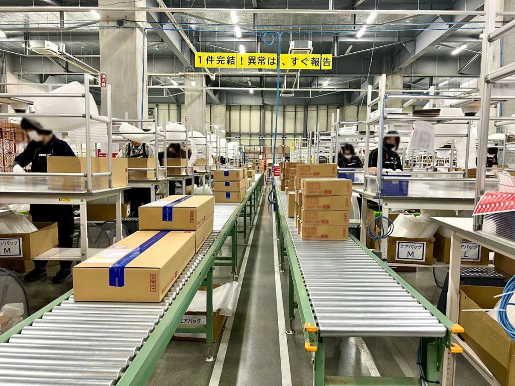 ＳＢＳロジコム様　梱包の様子